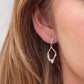 Textured Open-Loop Drop Earrings