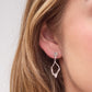 Textured Open-Loop Drop Earrings