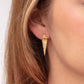 Gold Vermeil Textured Arrow Earrings