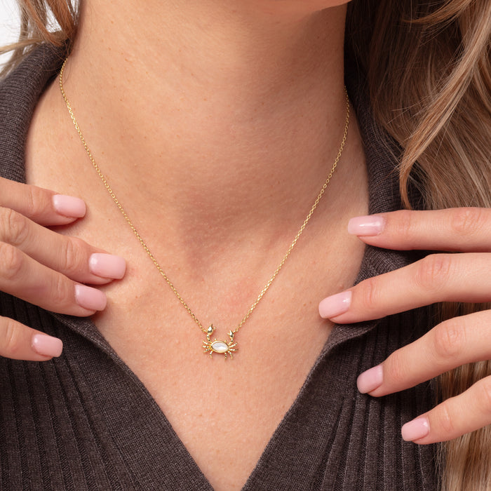 Crab Pendant Necklace