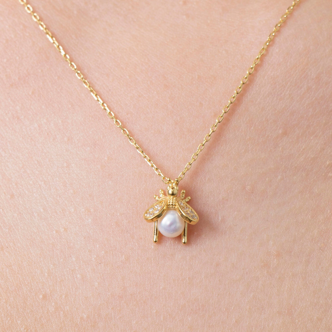 Bee & Pearl Pendant