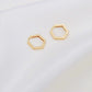 Hexagon Hoop Earrings