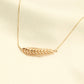 Virgo Wheat Leaf Necklace