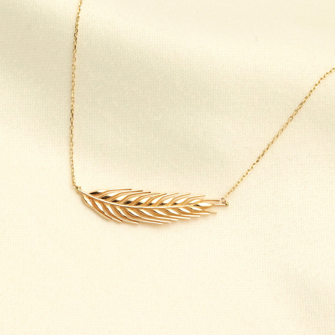 Virgo Wheat Leaf Necklace
