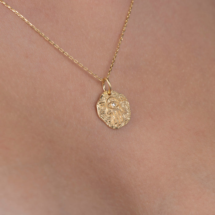 Gold Hamsa Necklace