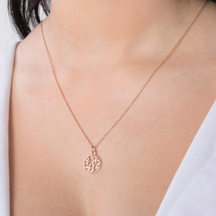 Elegant Tree of Life Family Pendant Necklace