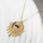 Evil Eye Sunburst Necklace