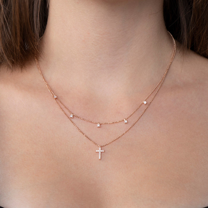 Cross Choker Necklace