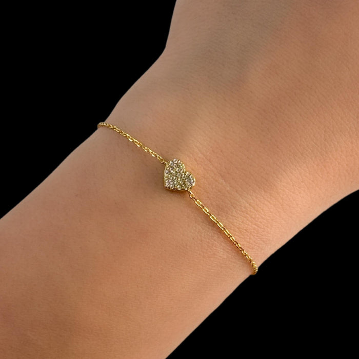 Gold Heart Bracelet