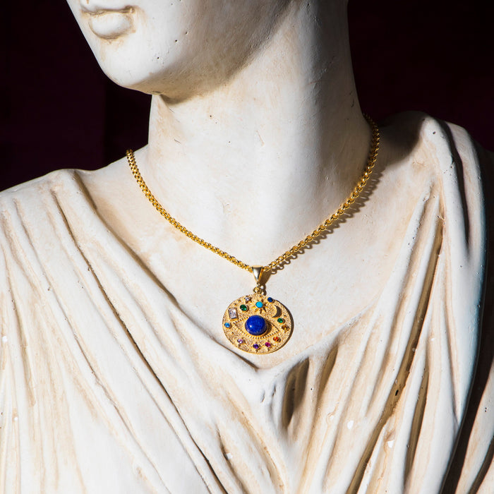 Chunky Vermeil Evil Eye Necklace
