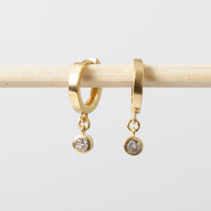 Gold Huggie Hoop Earrings