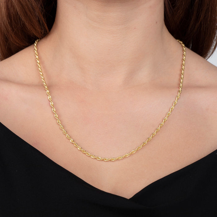 14k Gold Filled Rope Chain Necklace