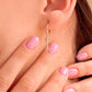 14K Solid Gold Huggie Hoop Earrings