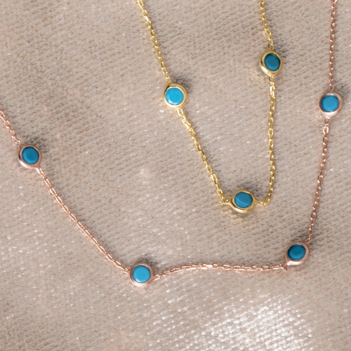 Elegant Turquoise Station Bracelet