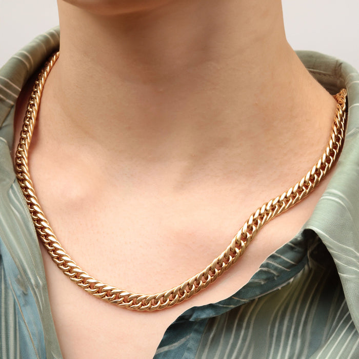 14K Gold Miami Cuban Chain Necklace
