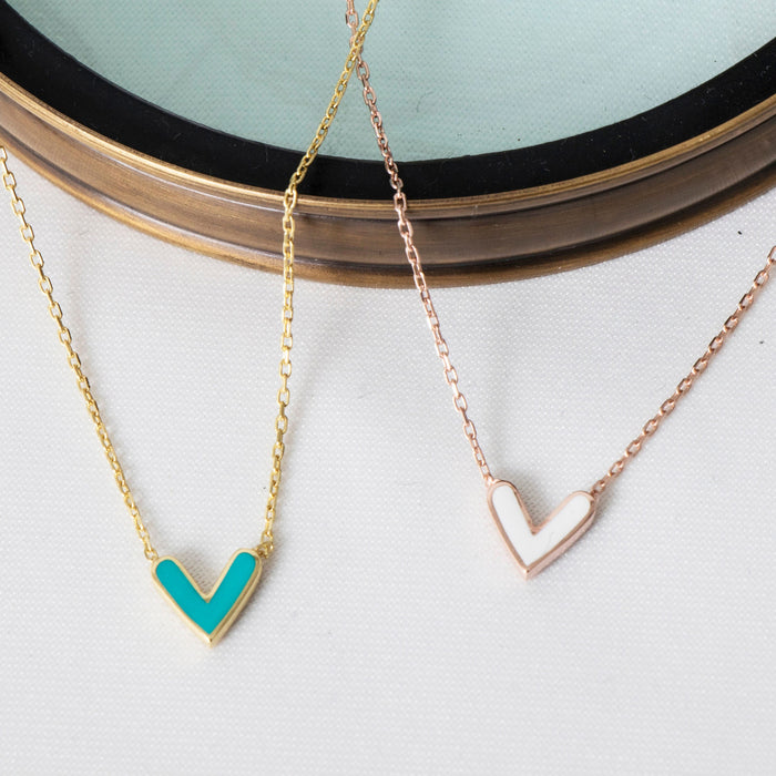 Dainty Gold Heart Necklace