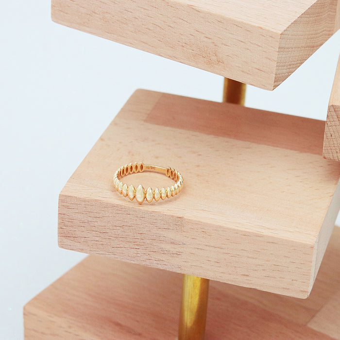 14K Solid Gold Spike Ring