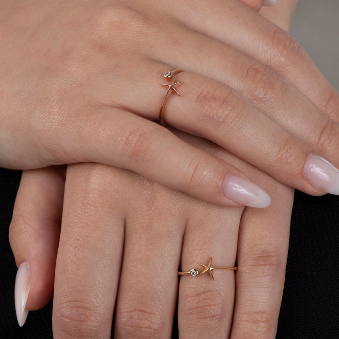 Dainty Starfish Ring