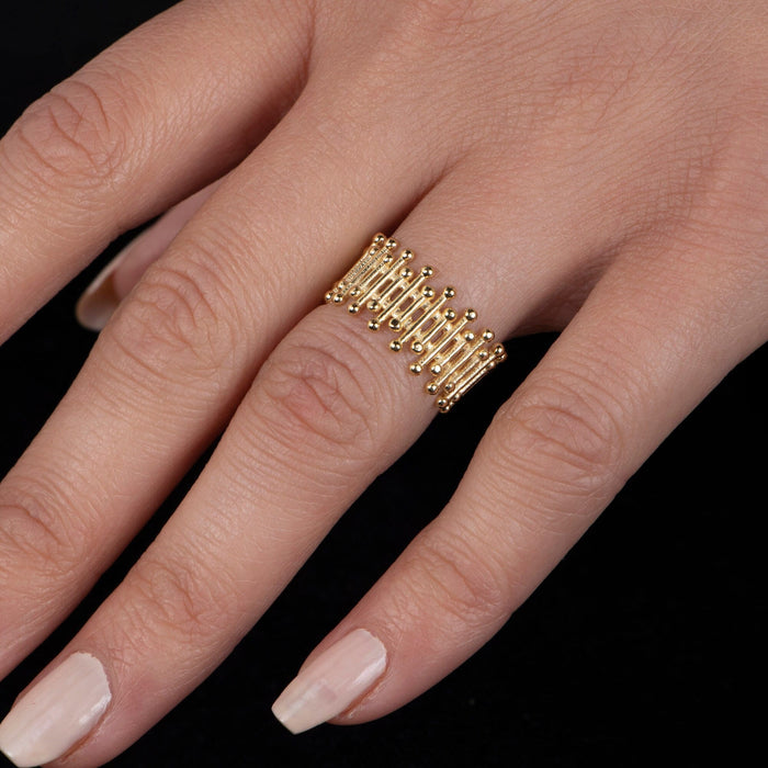 Gold Vermeil Chain Ring