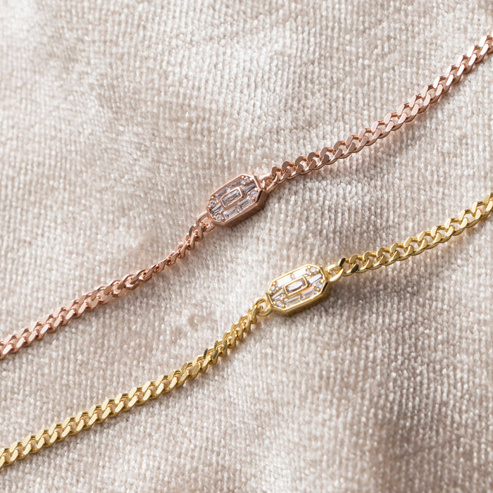 Dainty Baguette CZ Bracelet