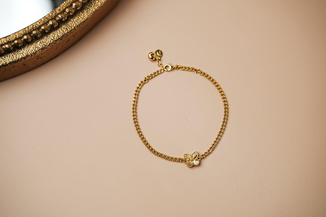Delicate 14k Gold Butterfly Bracelet