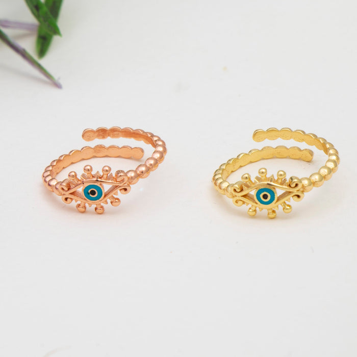 Gold Evil Eye Ring