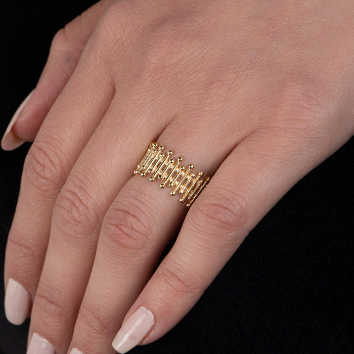 Gold Vermeil Chain Ring