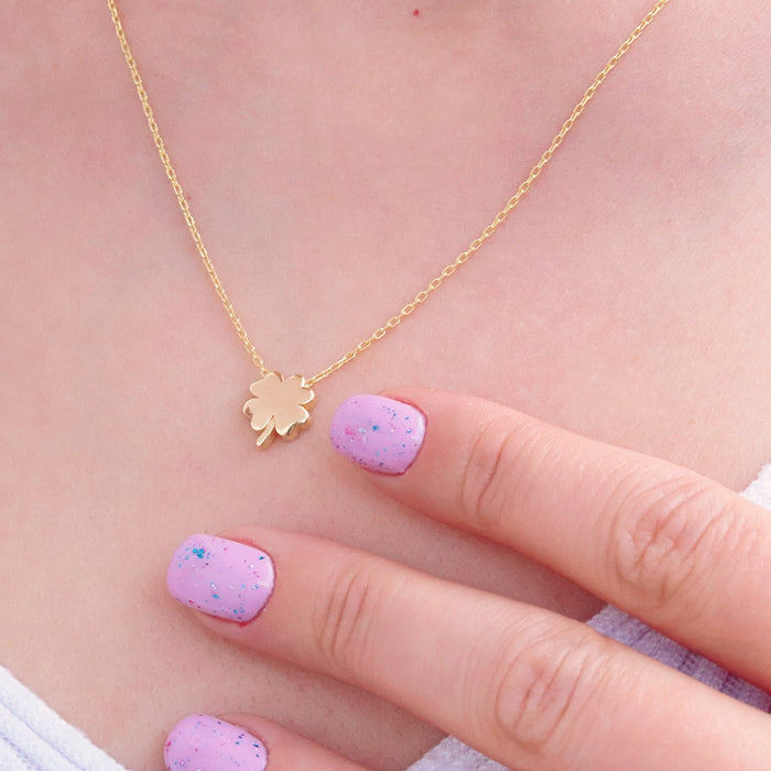 Gold Filled Four Leaf Clover Necklace