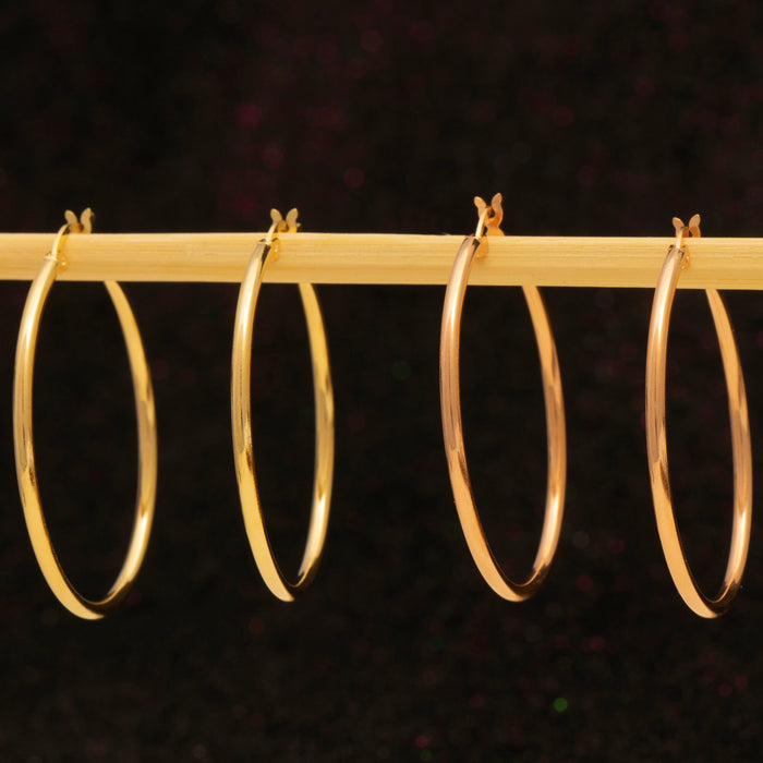 40MM Gold Vermeil Hoop Earrings