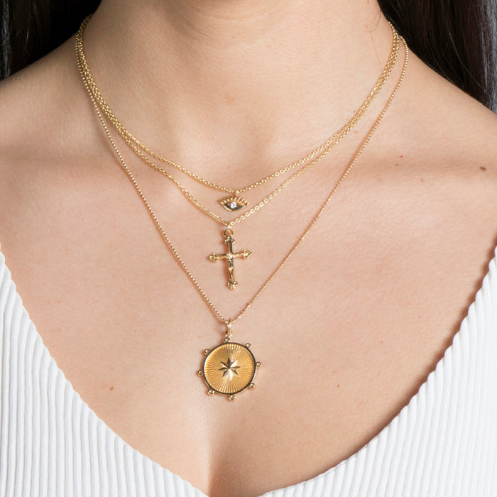 Gold Starburst Necklace