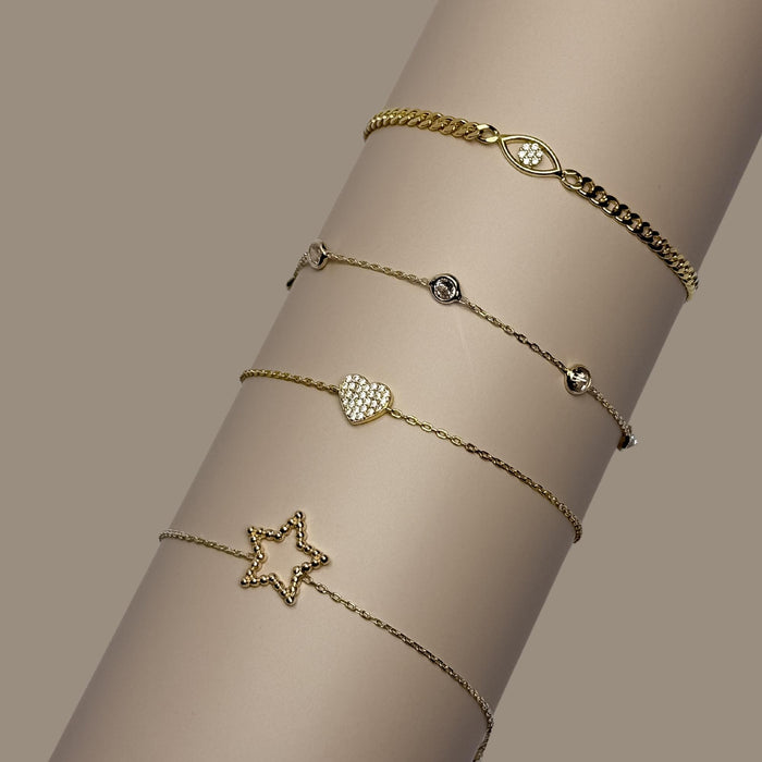 Gold Heart Bracelet