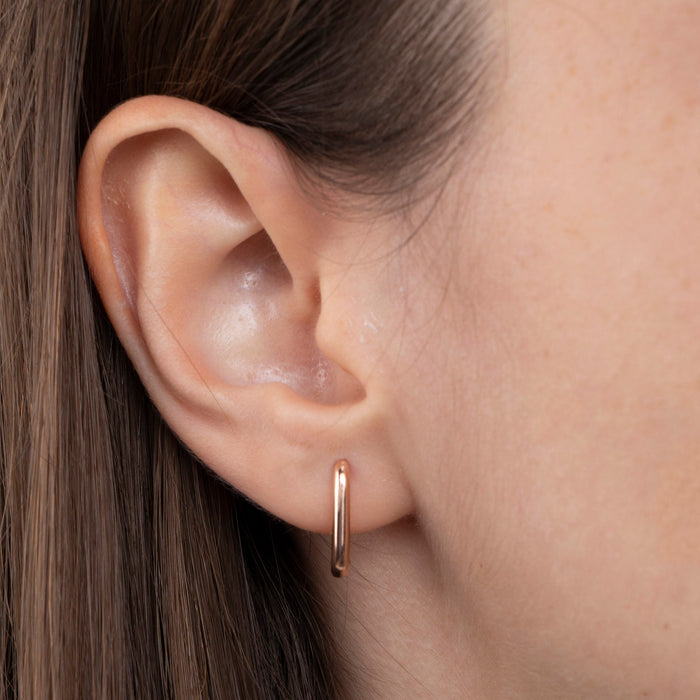 Tiny 14k Gold Vermeil Hoop Earrings