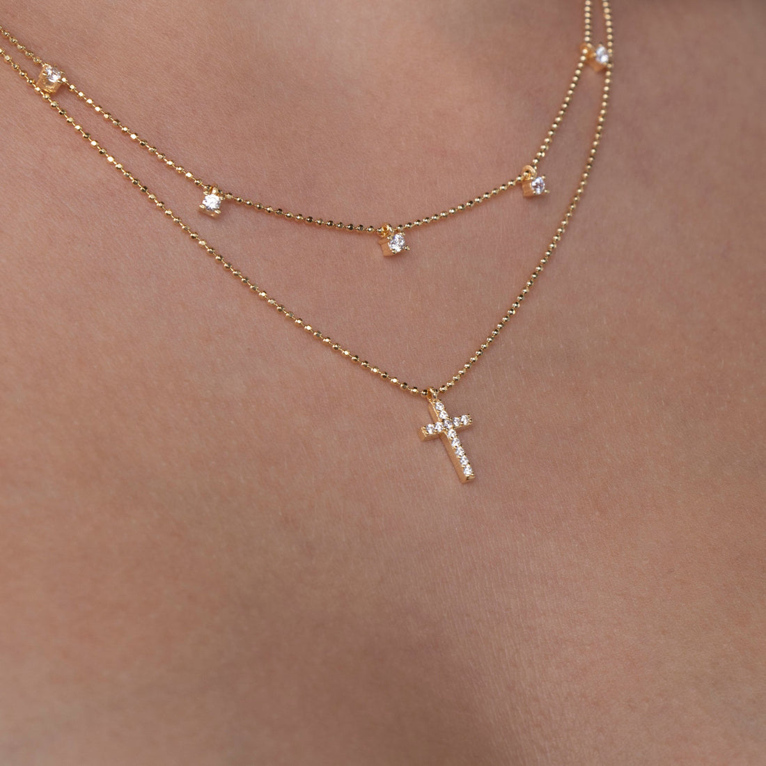 Cross Choker Necklace