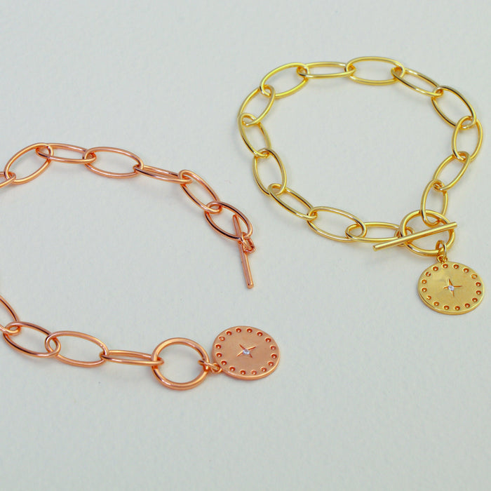 Gold Toggle North Star Bracelet