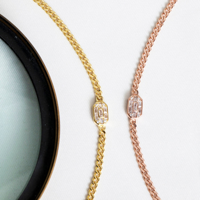 Dainty Baguette CZ Bracelet