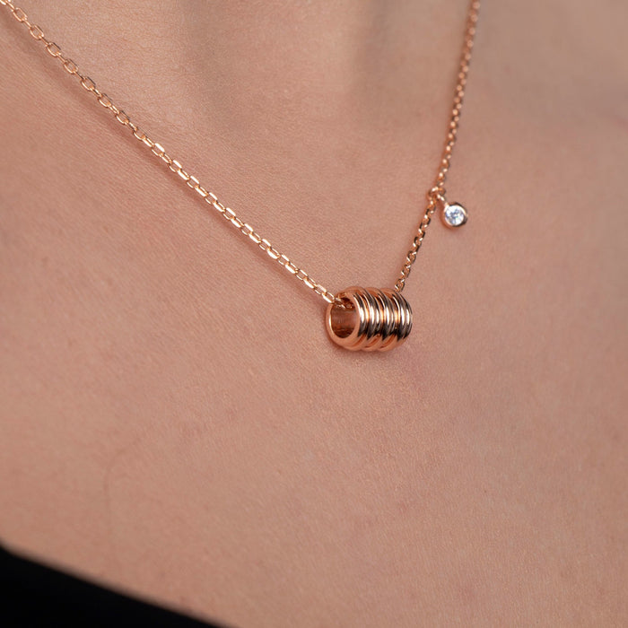 Gold Tube Necklace
