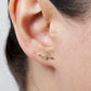 Lightning Bolt Stud Earrings