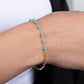 Gold Beaded Turquoise Bracelet