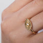 Gold Evil Eye Signet Ring