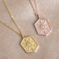 Radiant Gold Sun Medallion Necklace