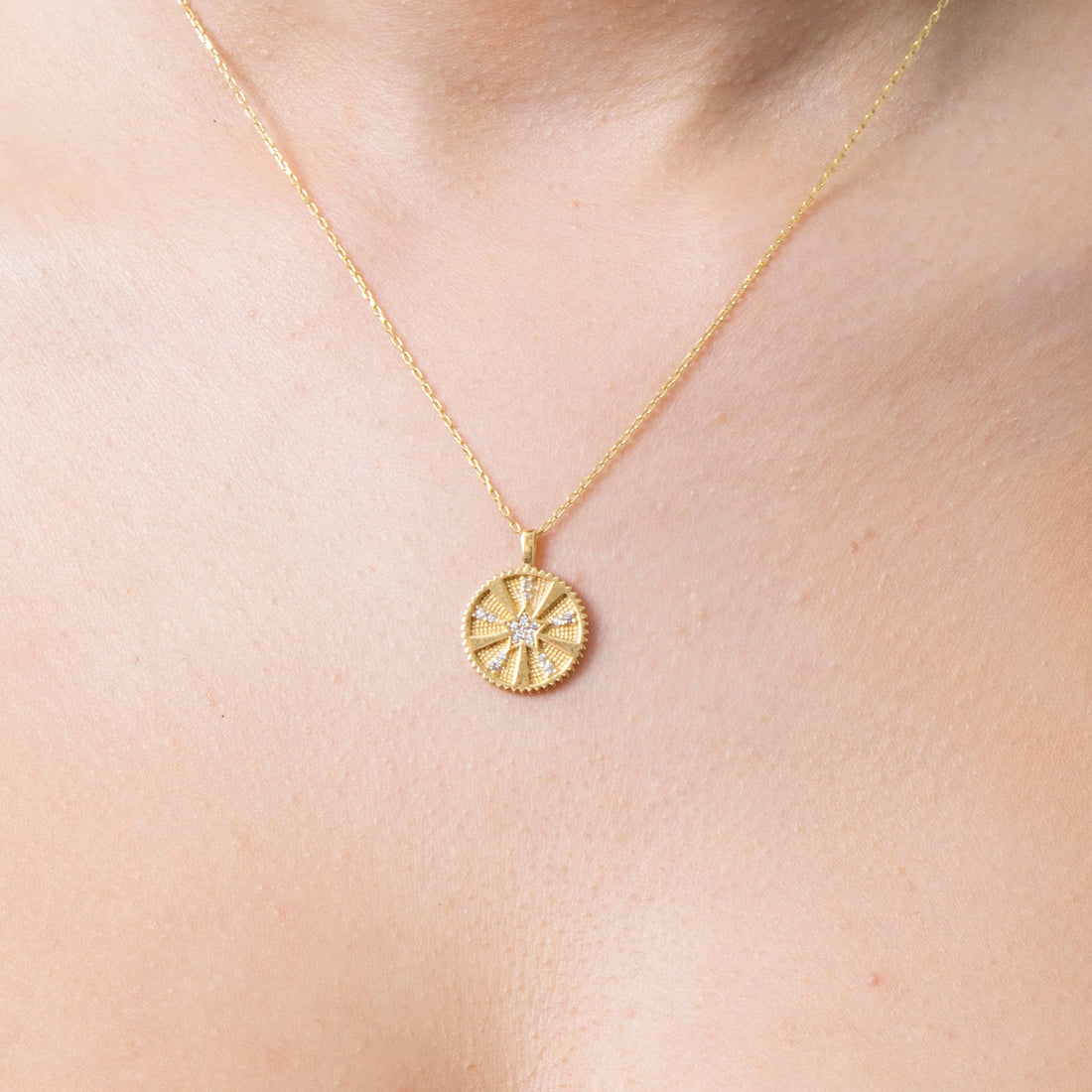 Starburst Medallion Necklace
