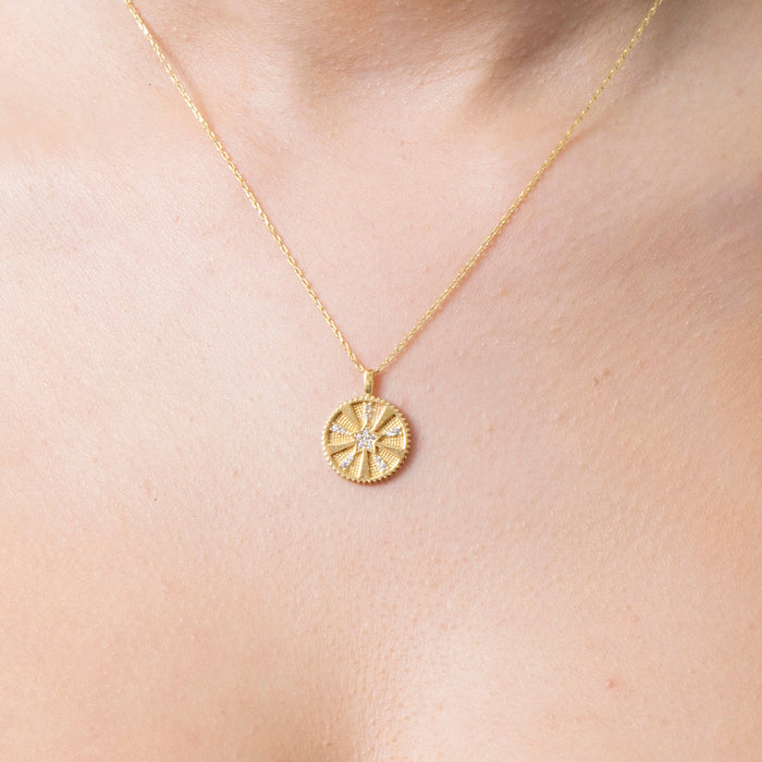 Delicate Celestial Rose Gold Necklace