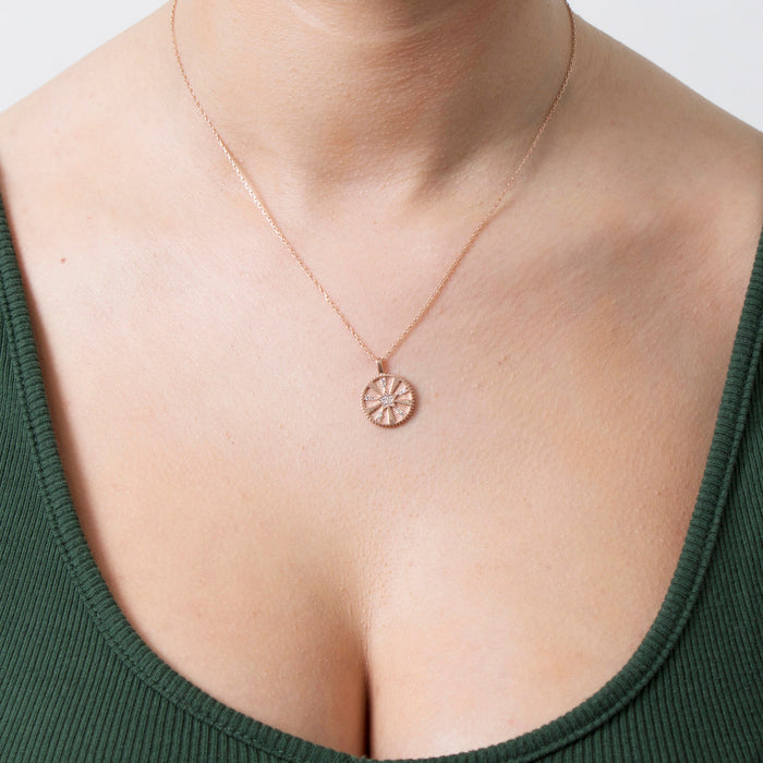 Delicate Celestial Rose Gold Necklace