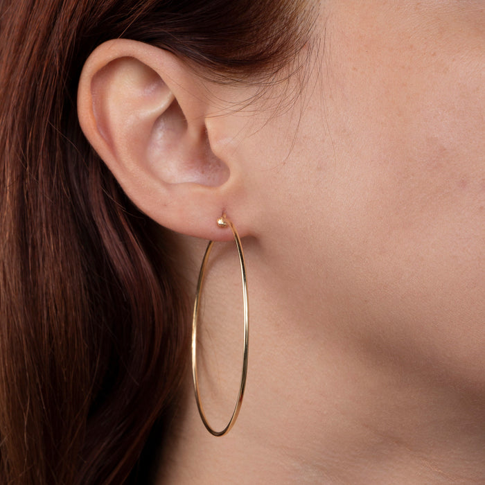52mm Gold Hoop Earrings