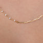 Freshwater Pearl & Gold Chain Necklace