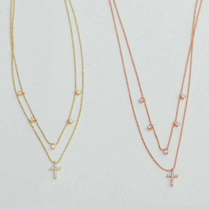 Cross Choker Necklace