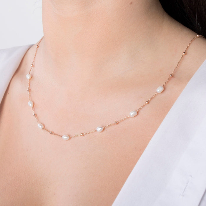 Gold Vermeil Freshwater Pearl Necklace