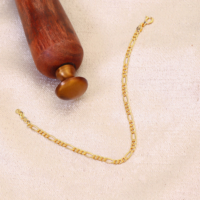 14k Gold Vermeil Figaro Bracelet