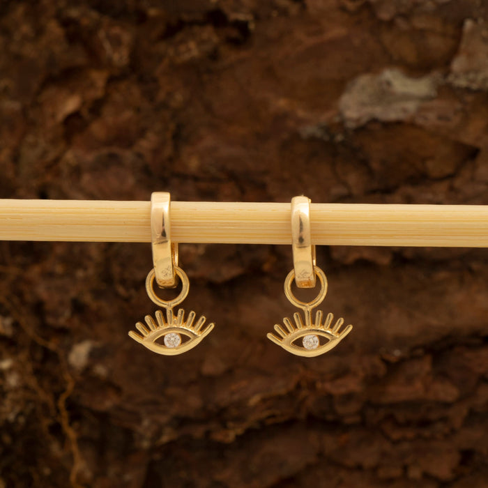 Evil Eye Huggie Hoop Earrings