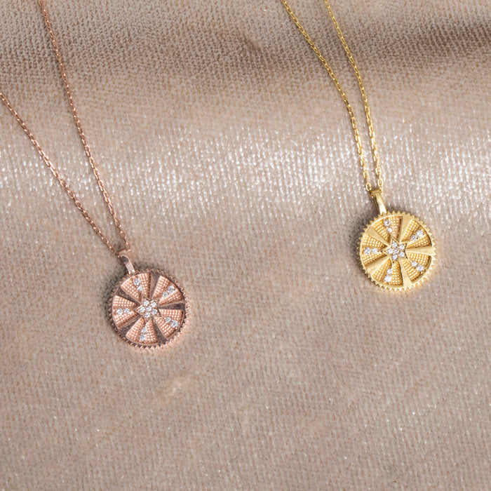 Delicate Celestial Rose Gold Necklace